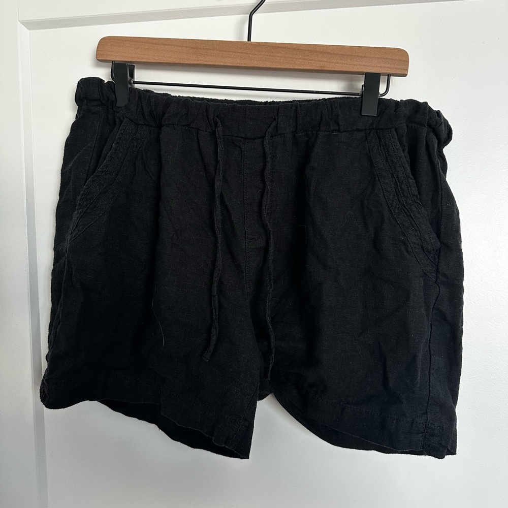 High Waist Women's Shorts Linen